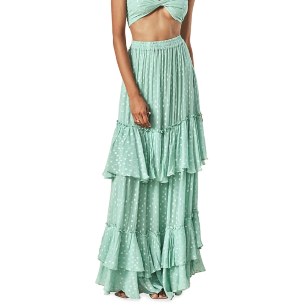ROCOCO SAND Aria Tiered Maxi Skirt